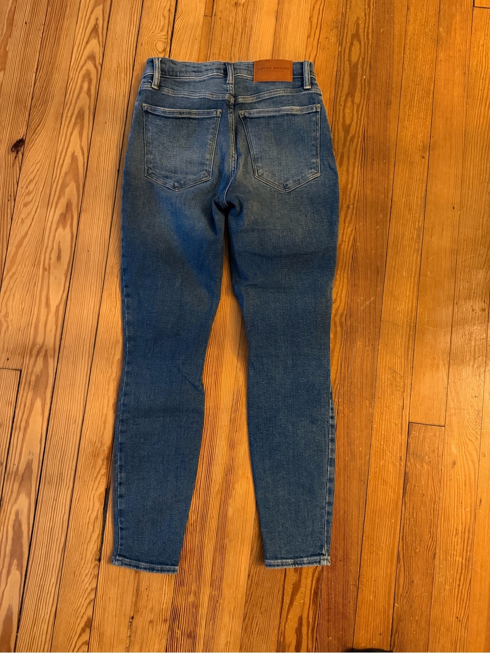Lucky Brand Bridgette High Rise Skinny Jeans Size 2/26 Distressed Ankle - Picture 2 of 5